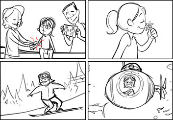 Denice Au's Shooting Animation  storyboard art