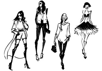 Denice Au's Beauty / Fashion storyboard art