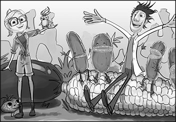 Denice Au's Animation storyboard art