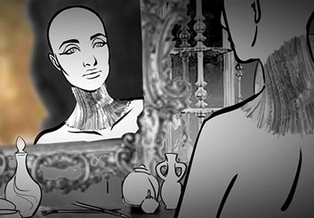 Denice Au's People - B&W Tone storyboard art