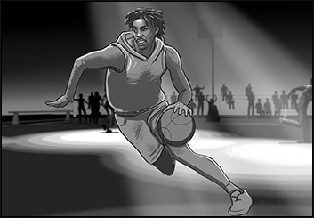 Alex's People - B&W Tone storyboard art