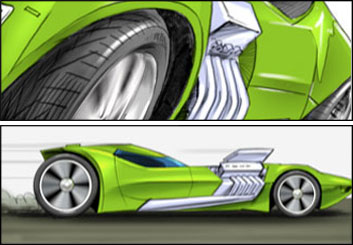 David Larks*'s Vehicles storyboard art