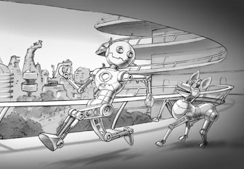 David Larks*'s Sci-Fi storyboard art