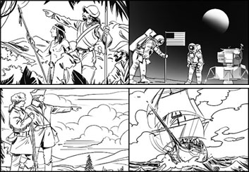 Jeff Norwell's Comic Book storyboard art