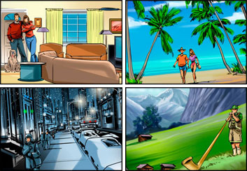 Jeff Norwell's Environments storyboard art