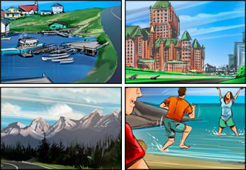 Jeff Norwell's Environments storyboard art