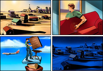 Jeff Norwell's Environments storyboard art