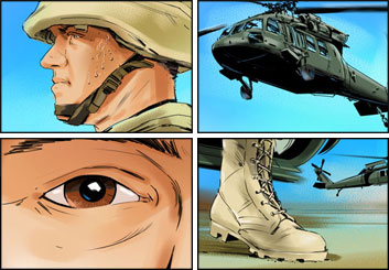 Jeff Norwell's People - Color  storyboard art