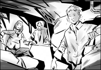 Jeff Norwell's People - B&W Tone storyboard art