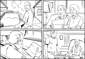 Jeff Norwell's People - B&W Line storyboard art