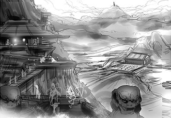 Charles Ratteray*'s Concept Environments storyboard art