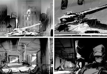 Charles Ratteray*'s Film/TV storyboard art