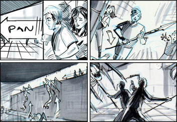 Doug Brode*'s Action storyboard art