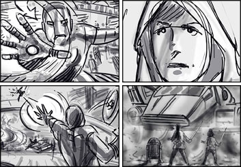 Doug Brode*'s Action storyboard art