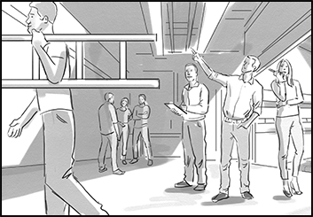 Chris Stiles's People - B&W Tone storyboard art