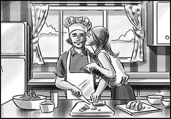 Chris Stiles's People - B&W Tone storyboard art