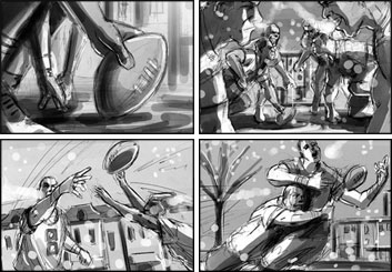 Chris Stiles's Sports storyboard art