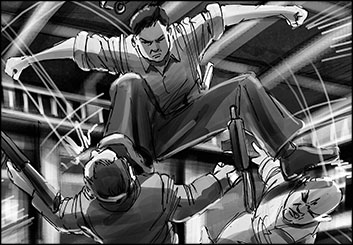 Chris Stiles's Action storyboard art