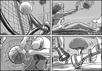 Chris Stiles's Sports storyboard art