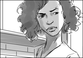 Chris Stiles's People - B&W Tone storyboard art