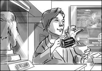 Chris Stiles's People - B&W Tone storyboard art