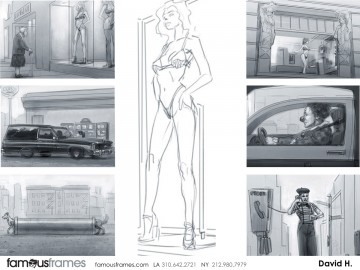 David Hudnut's People - B&W Tone storyboard art