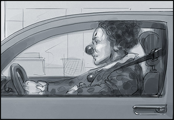 David Hudnut's People - B&W Tone storyboard art