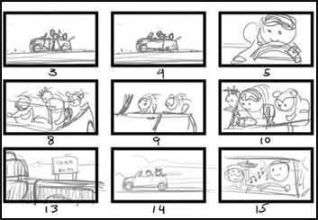 David Hudnut's Film/TV storyboard art