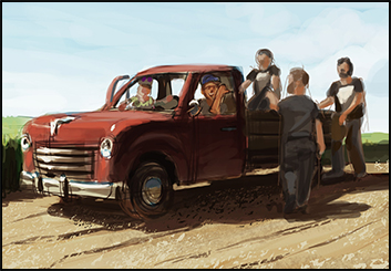 David Hudnut's People - Color  storyboard art