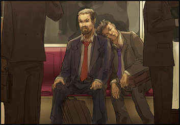 David Hudnut's People - Color  storyboard art