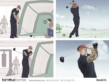 David Hudnut's Sports storyboard art