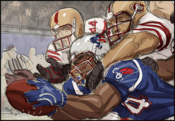 David Hudnut's Sports storyboard art