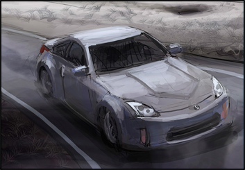 David Hudnut's Vehicles storyboard art