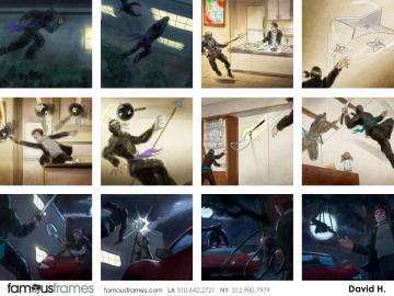 David Hudnut's Action storyboard art