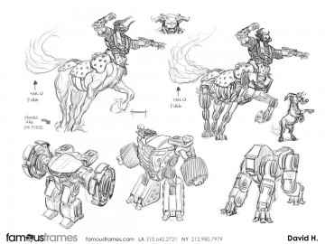 David Hudnut's Characters / Creatures storyboard art