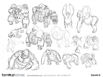 David Hudnut's Characters / Creatures storyboard art