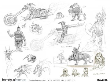 David Hudnut's Characters / Creatures storyboard art