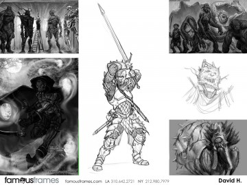 David Hudnut's Characters / Creatures storyboard art