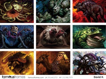 David Hudnut's Characters / Creatures storyboard art