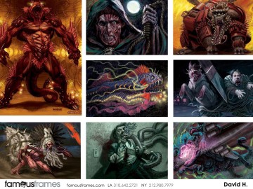 David Hudnut's Characters / Creatures storyboard art