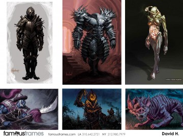 David Hudnut's Characters / Creatures storyboard art