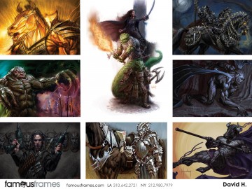 David Hudnut's Characters / Creatures storyboard art