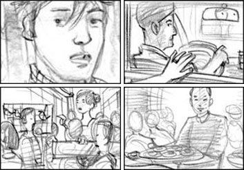 David Mellon's Shootingboards storyboard art