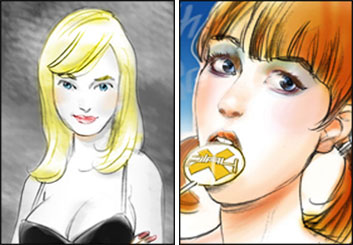 David Mellon's Beauty / Fashion storyboard art