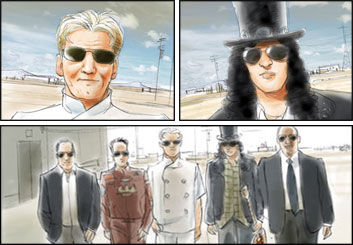 David Mellon's People - Color  storyboard art