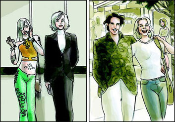 David Mellon's People - Color  storyboard art