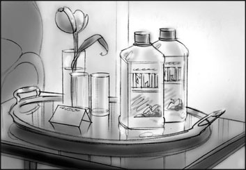 David Mellon's Products storyboard art