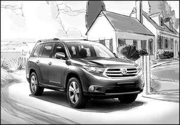 David Mellon's Vehicles storyboard art