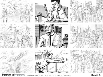 David Reuss's People - B&W Tone storyboard art