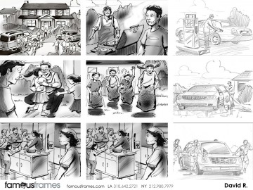 David Reuss's People - B&W Tone storyboard art